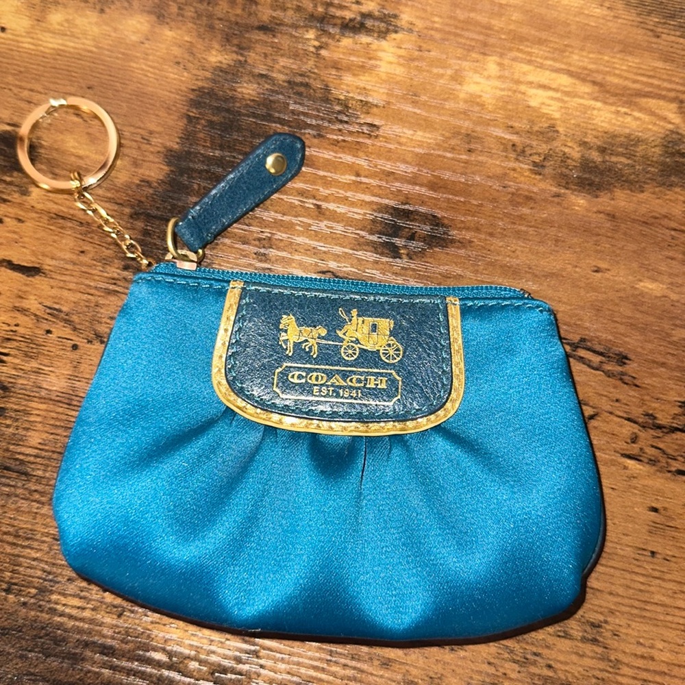 Coach coin purse on chain